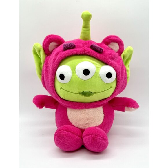 Disney Pixar Toy Story Alien Plush In Lotso Bear Costume Miniso 13.8” Ultra Soft - Picture 1 of 5